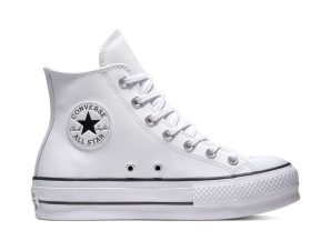 Converse Chuck Taylor All Star Lift High 561676C Δερμάτινο Sneaker Λευκό