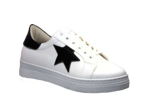 Tsimpolis Shoes 876 Sneaker Γυναικείο Απο Τεχνοδέρμα Λευκό – Μαύρο